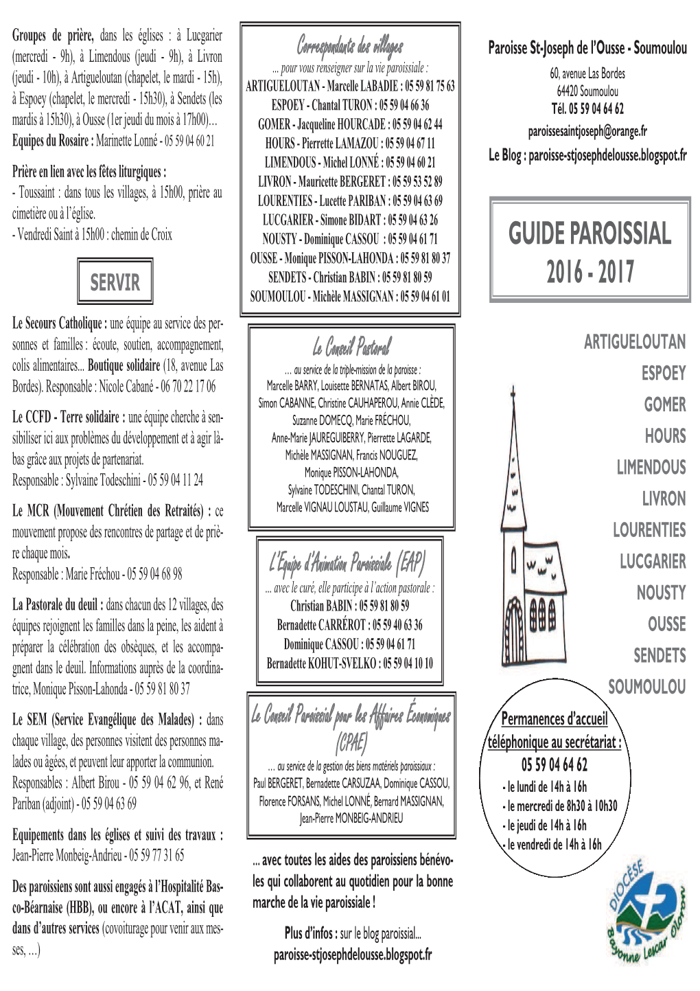 Guide Paroissial 2016