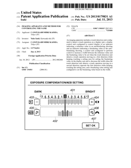 (12) Patent Application Publication (10) Pub. No.: US 2013/0179831 A1 Izaki (43) Pub