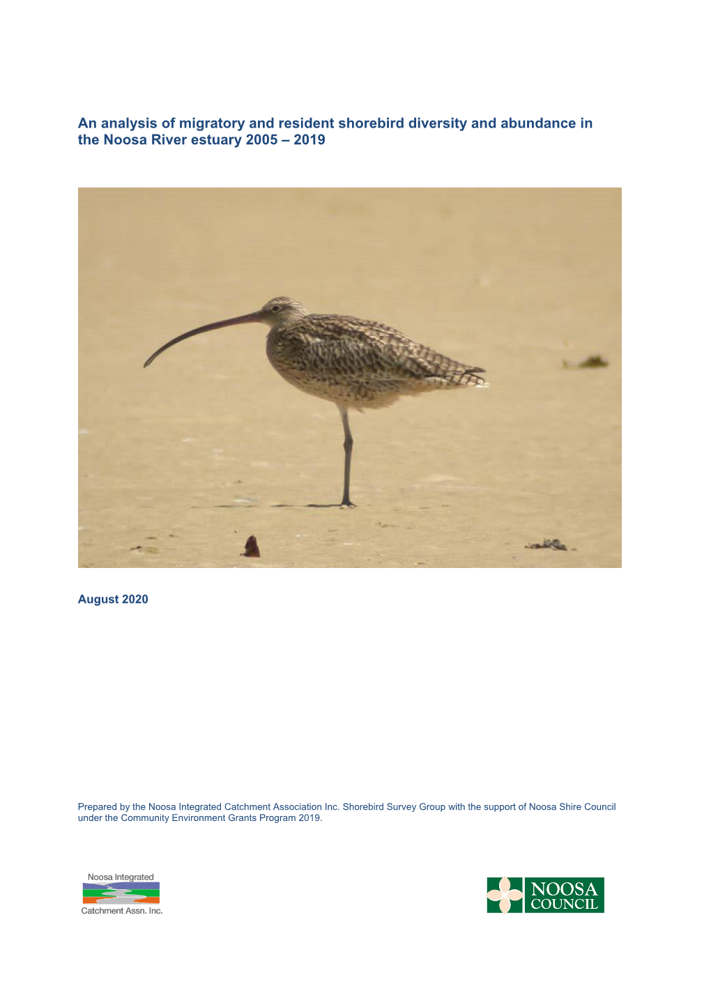 Shorebirds of the Noosa River Report 2020