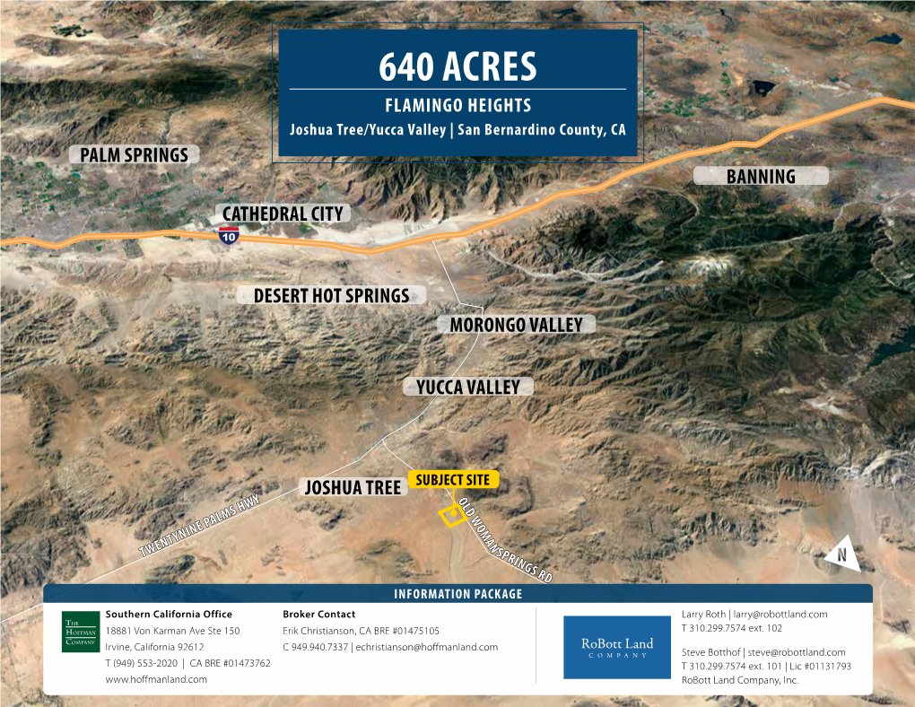 640 ACRES FLAMINGO HEIGHTS Joshua Tree/Yucca Valley | San Bernardino County, CA PALM SPRINGS BANNING CATHEDRAL CITY 10