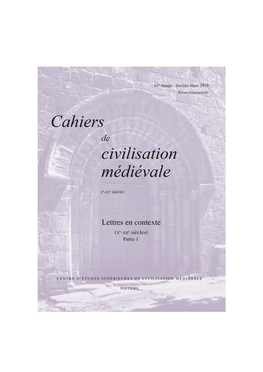 Cahiers De Civilisation Médiévale Xe-Xiie Siècle