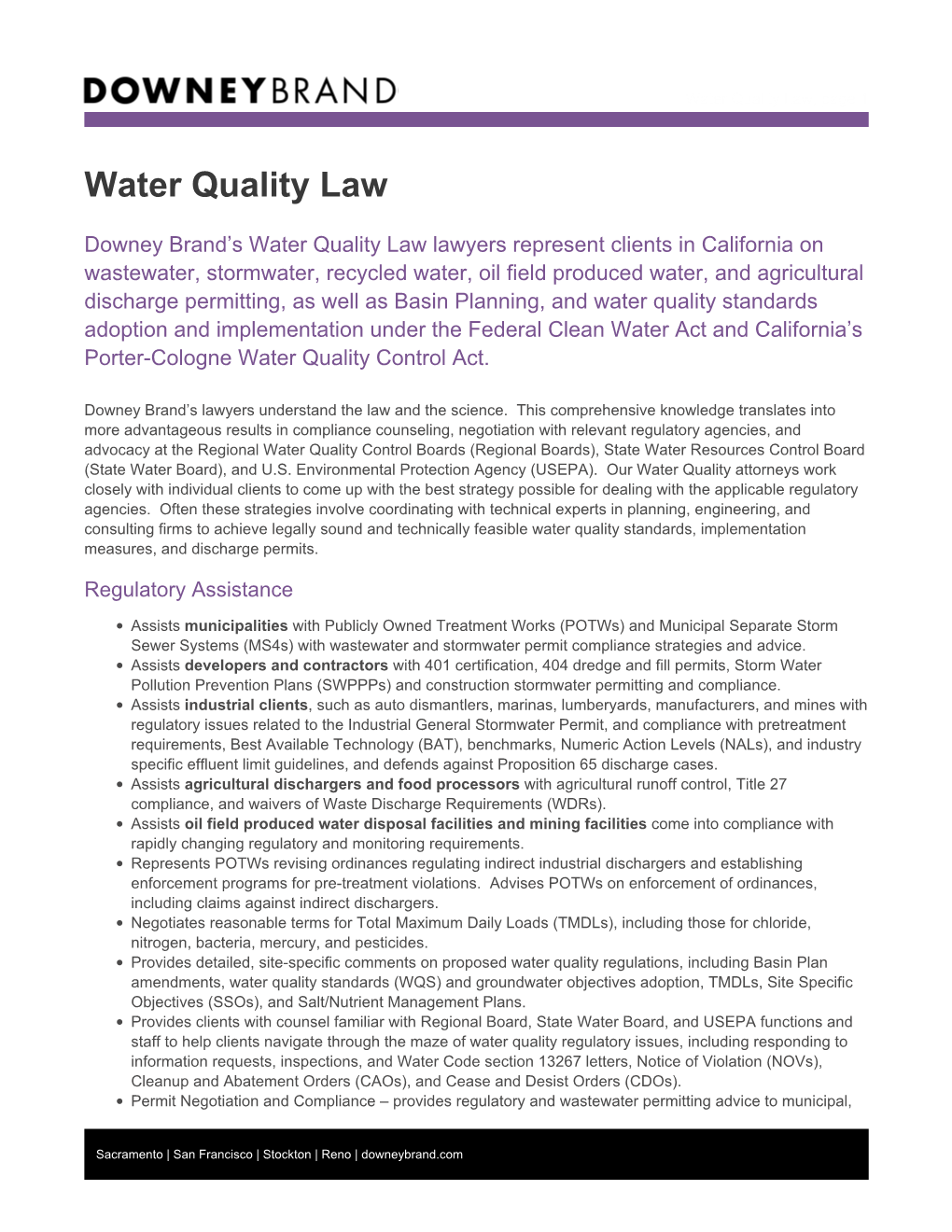 Water Quality Law, Page 1