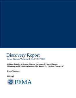 Discovery Report Lower Kansas Watershed, HUC 10270104