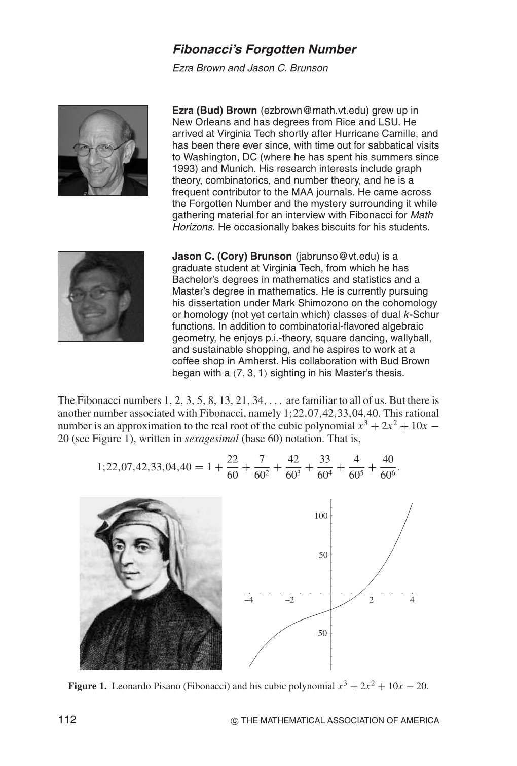 Fibonacci's Forgotten Number