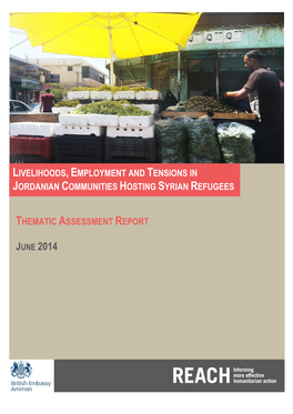 Thematic Assessment Report Livelihoods,Employment