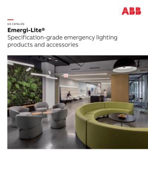 — Emergi-Lite® Specification-Grade Emergency Lighting Products And