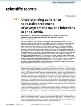 Understanding Adherence to Reactive Treatment of Asymptomatic Malaria