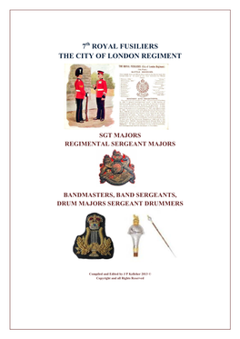 7 Royal Fusiliers the City of London Regiment