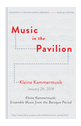 Music in the Pavilion: Kleine Kammermusik