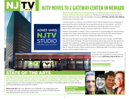 Njtv Moves to 2 Gateway Center in Newark