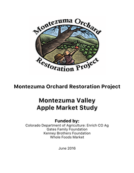 Montezuma Valley Apple Market Study