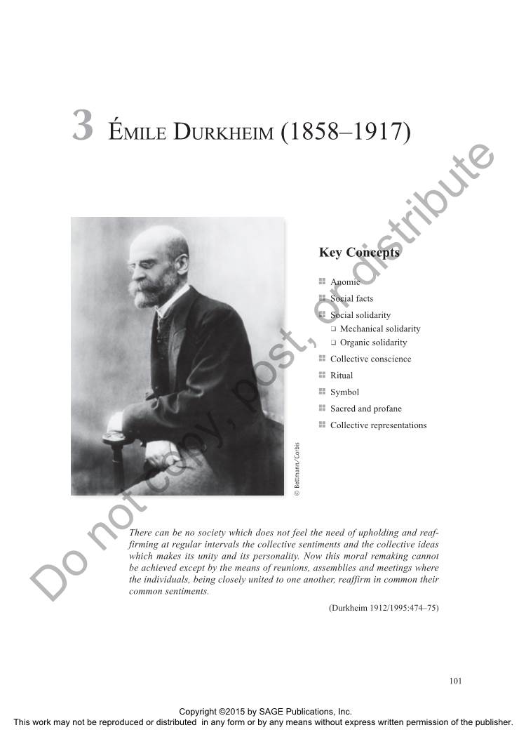 3 Émile Durkheim (1858–1917)