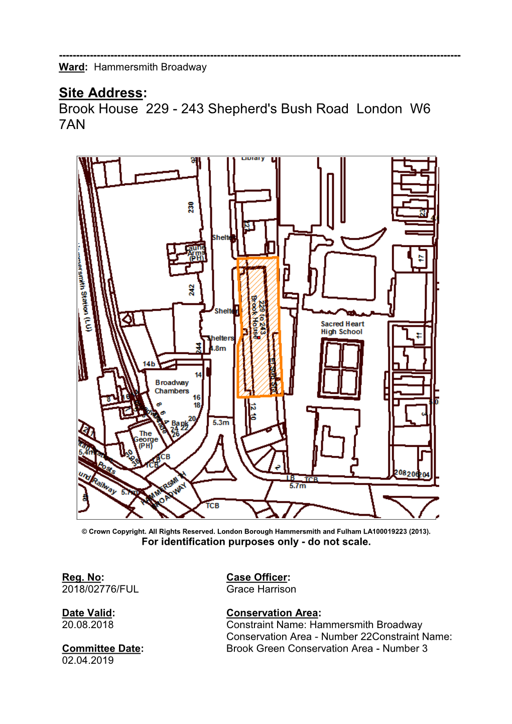 Brook House, 229-243 Shepherd's Bush Road, London W6