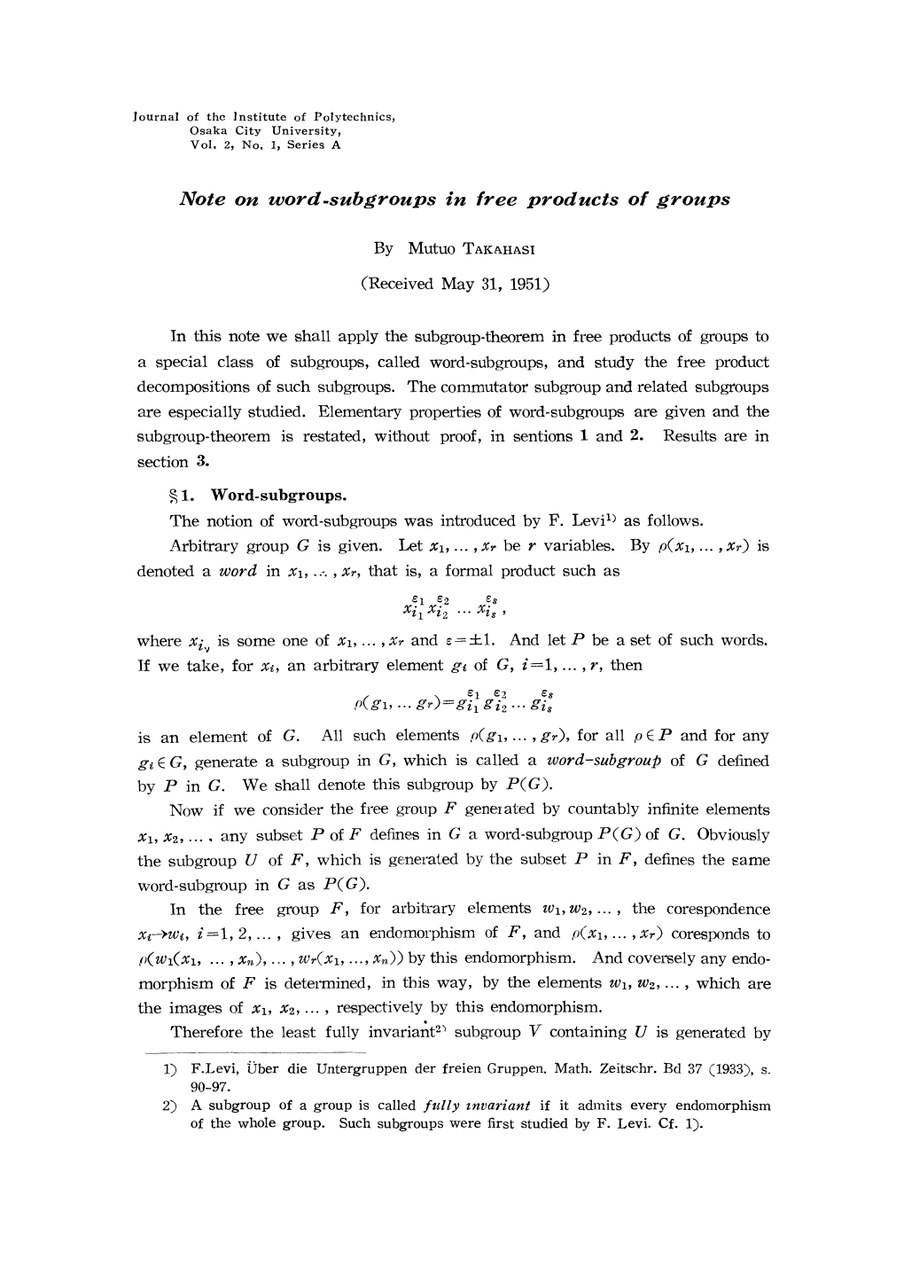 Note on Word-Subgroups in Free Products of Groups