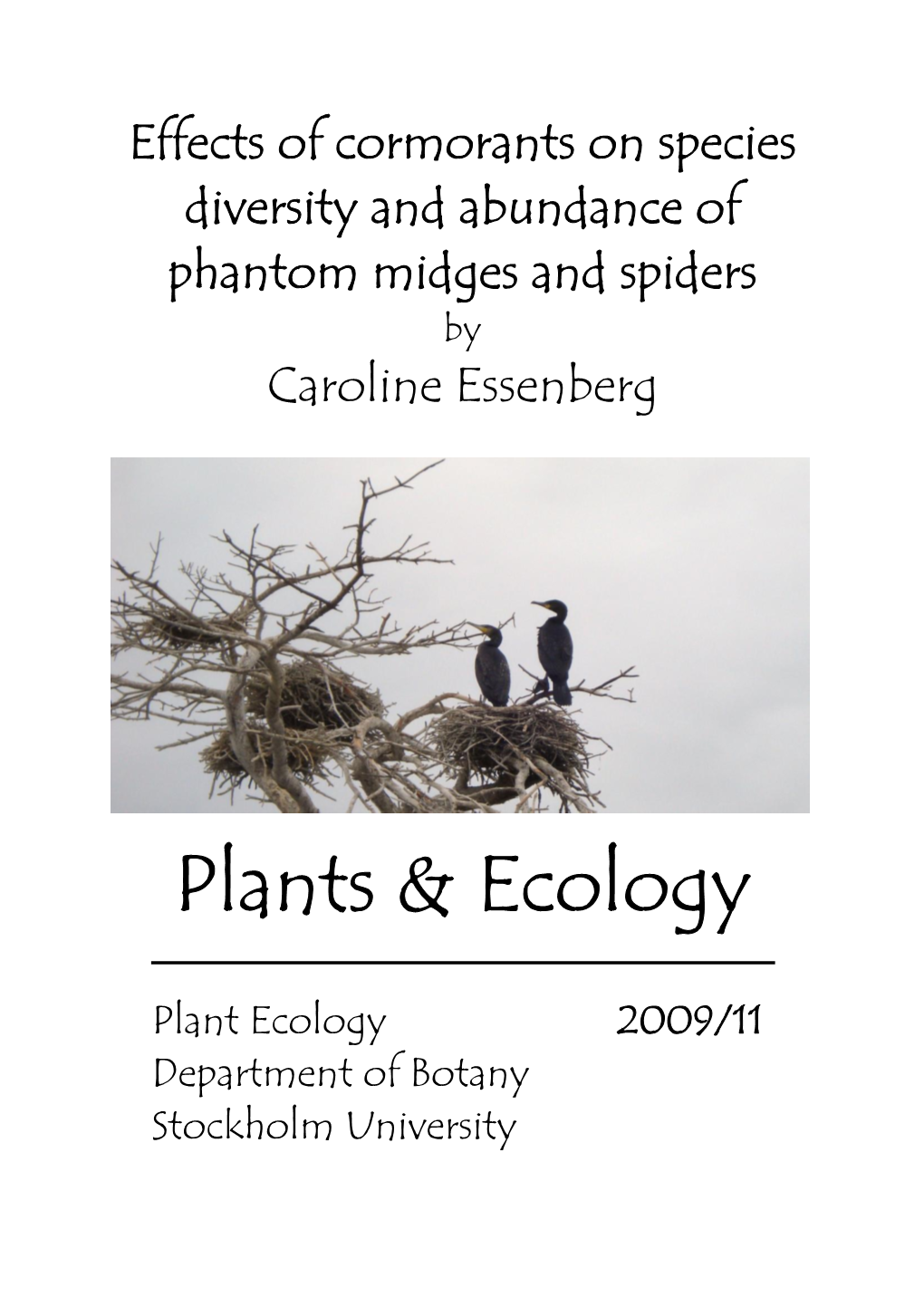 Plants & Ecology