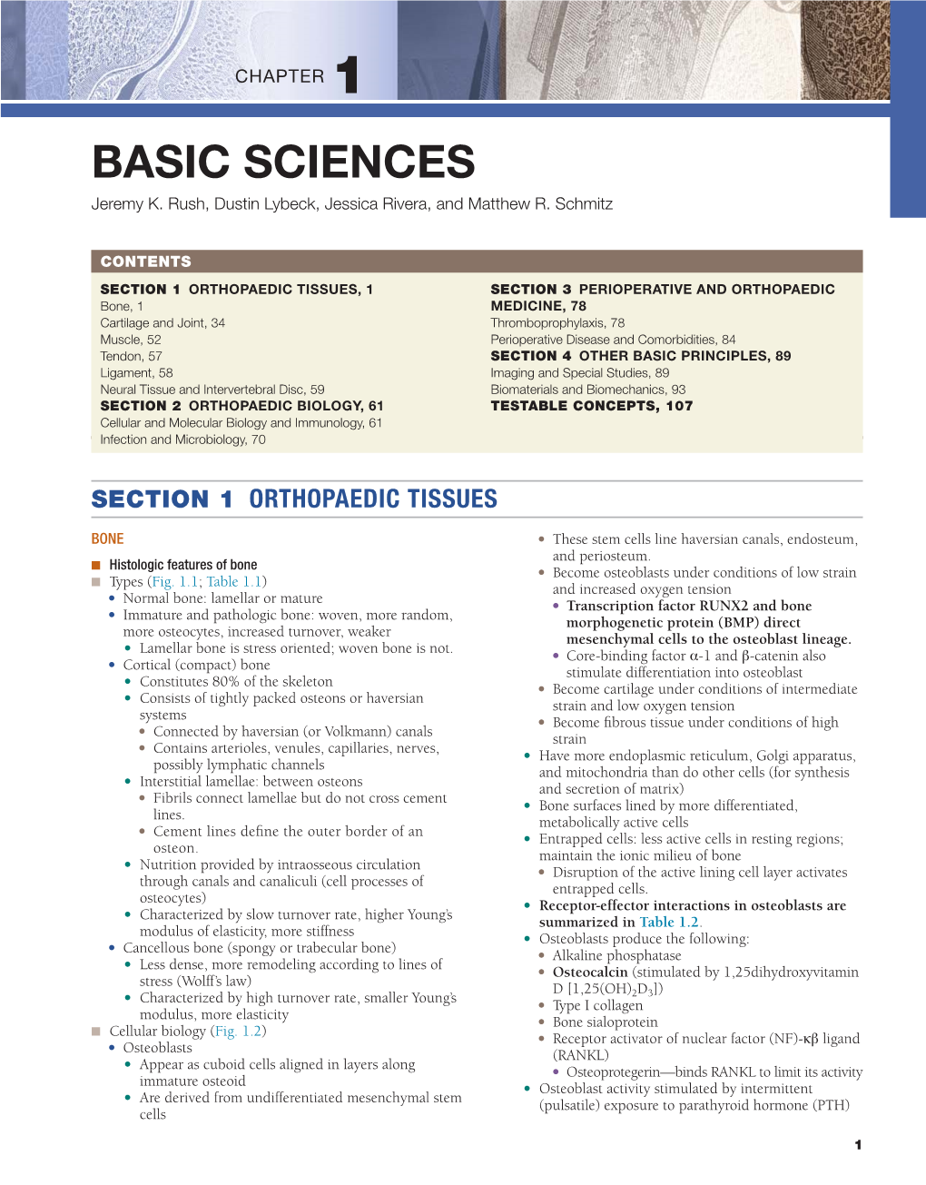 Chapter 1 – Basic Sciences