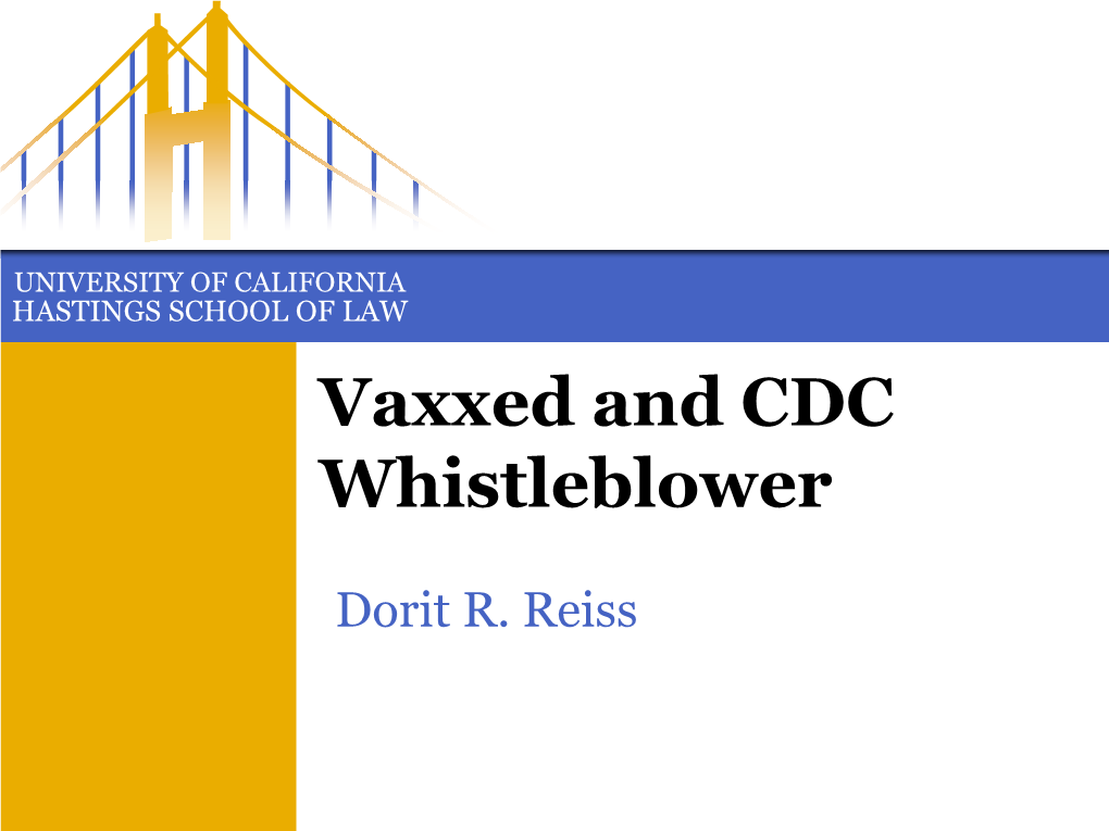 Vaxxed and CDC Whistleblower