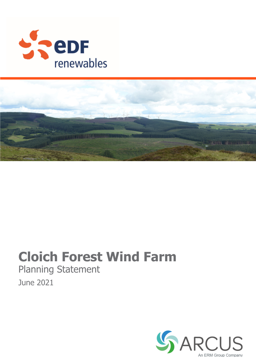 Cloich Forest Wind Farm Planning Statement June 2021