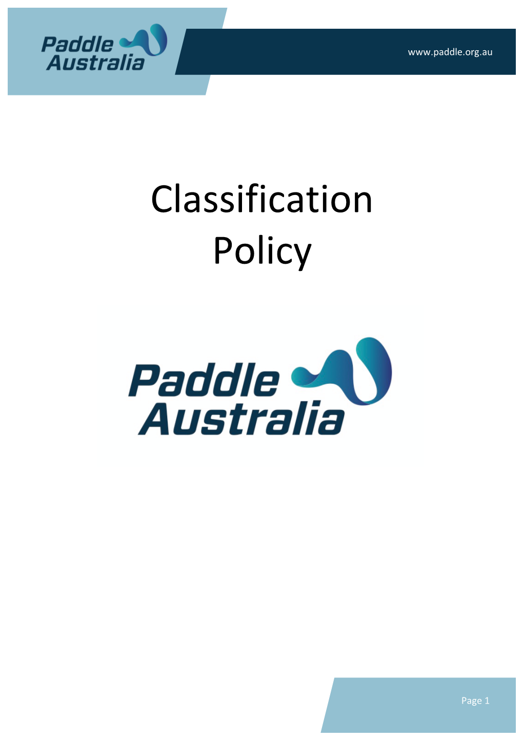 Classification Policy