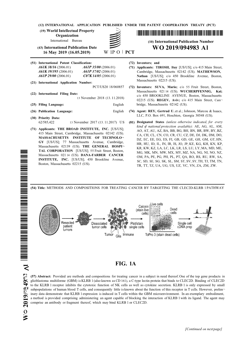 WO 2019/094983 Al 16 May 2019 (16.05.2019) W 1P O PCT