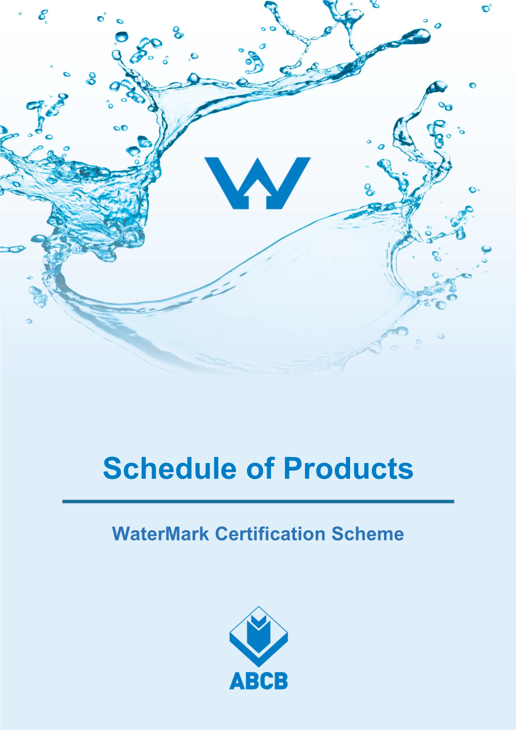 Schedule of Products Watermark ABCB
