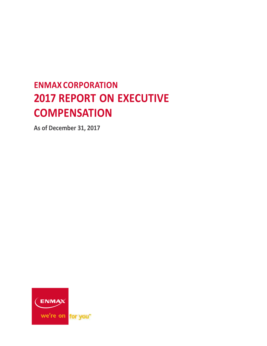 2017 Report on Executive Compensation