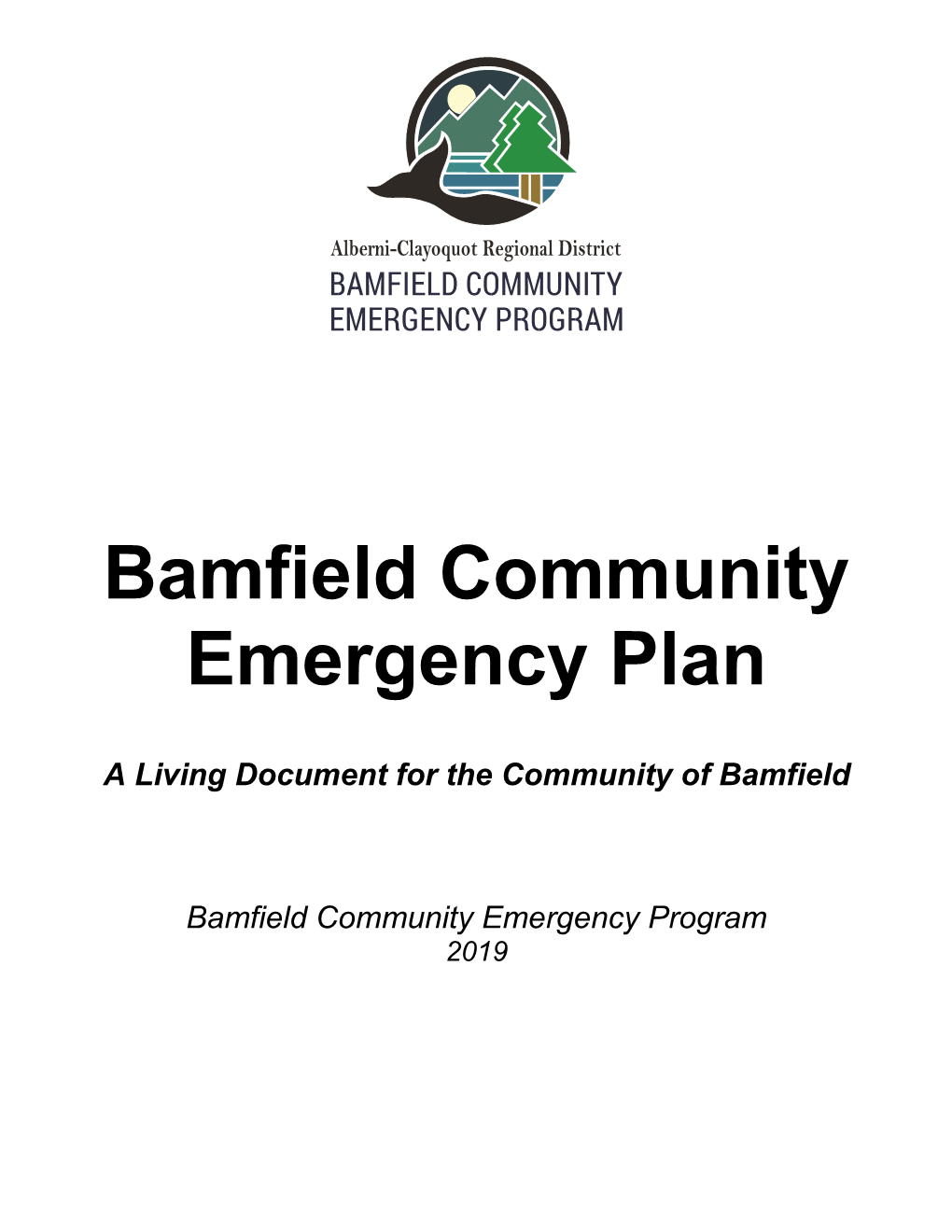 Bamfield Community Emergency Plan