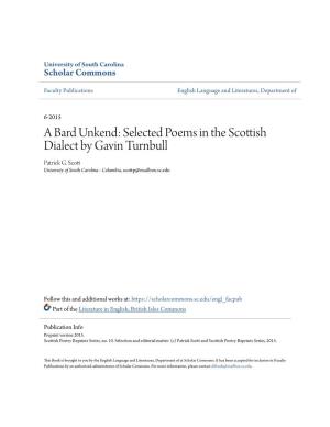 A Bard Unkend: Selected Poems in the Scottish Dialect by Gavin Turnbull Patrick G