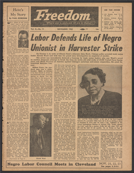 Labor Defends Life of Negro