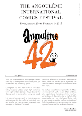 The Angoulême International Comics Festival and Its Support for Comics