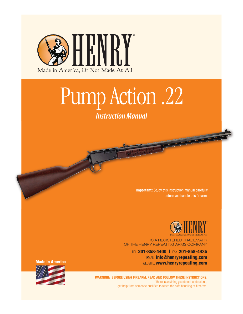 Pump Action .22 Instruction Manual
