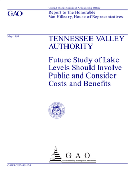 TENNESSEE VALLEY AUTHORITY: Future Study Of