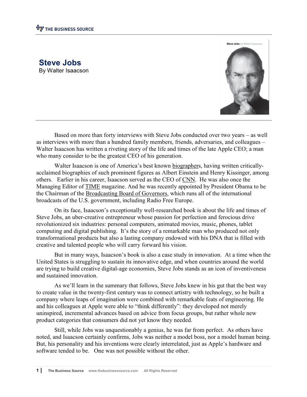 Steve Jobs by Walter Isaacson