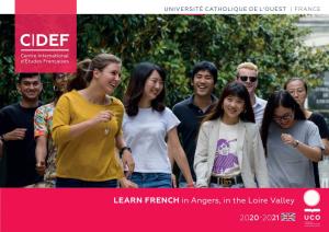 LEARN FRENCH in Angers, in the Loire Valley
