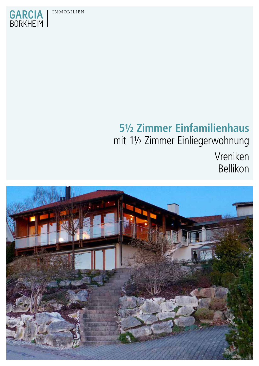 5½ Zimmer Einfamilienhaus Mit 1½ Zimmer Einliegerwohnung Vreniken Bellikon Ortsbeschrieb Bellikon