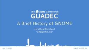 A Brief History of GNOME