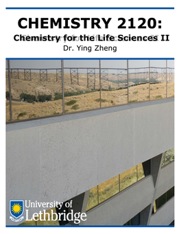 CHEMISTRY 2120: Chemistry for the Life Sciences II Dr