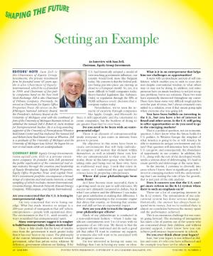 To Download a PDF of an Interview with Sam Zell, Chairman, Equity