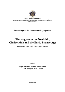 Proceedings of the International Symposium the Aegean
