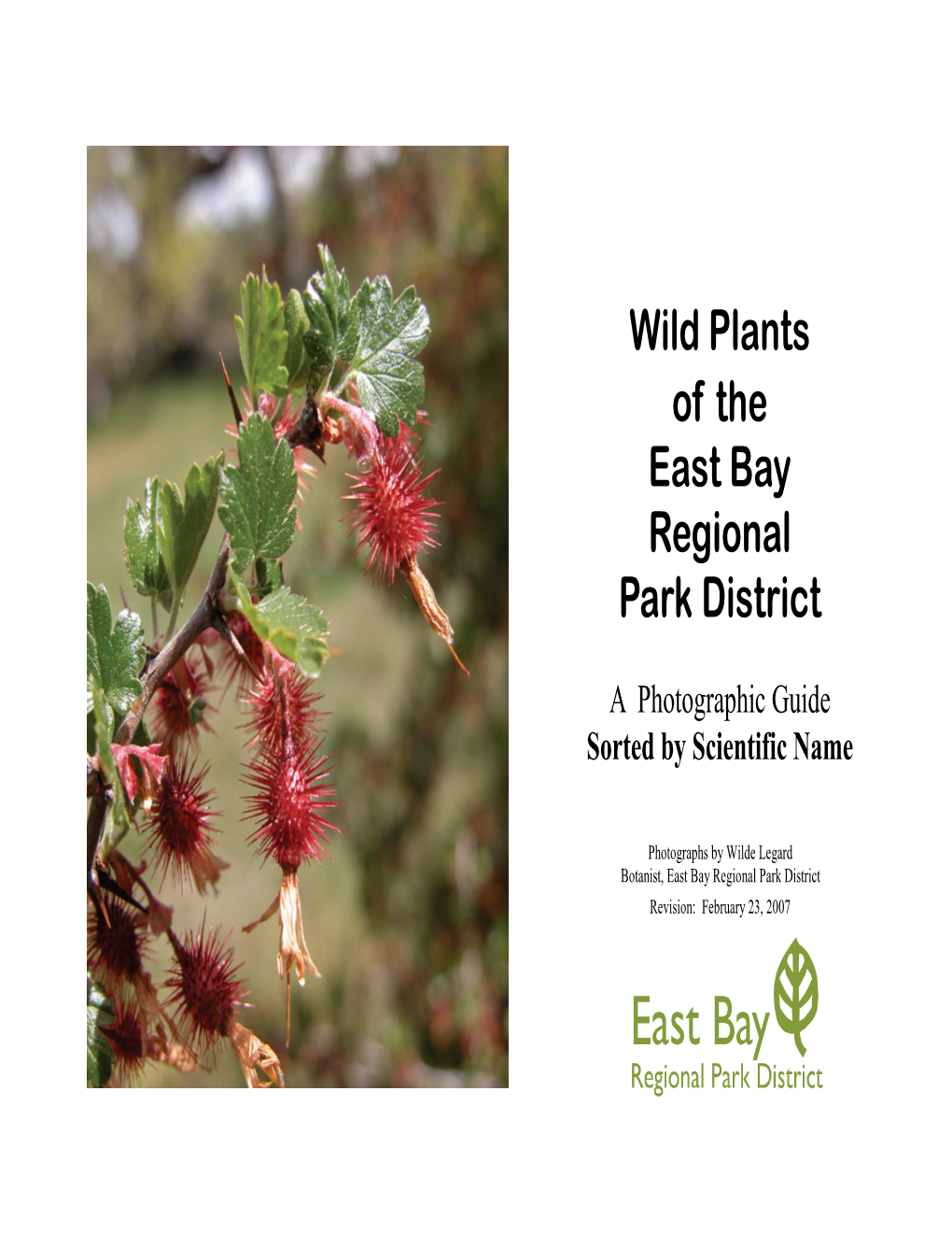 Wild Plants of the East Bay Regional Park District