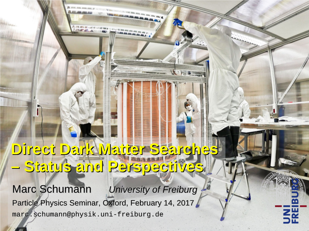 Direct Dark Matter Searches – Status and Perspectives