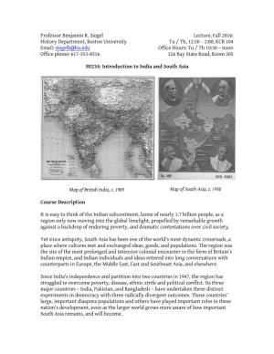 HI234: Introduction to India and South Asia