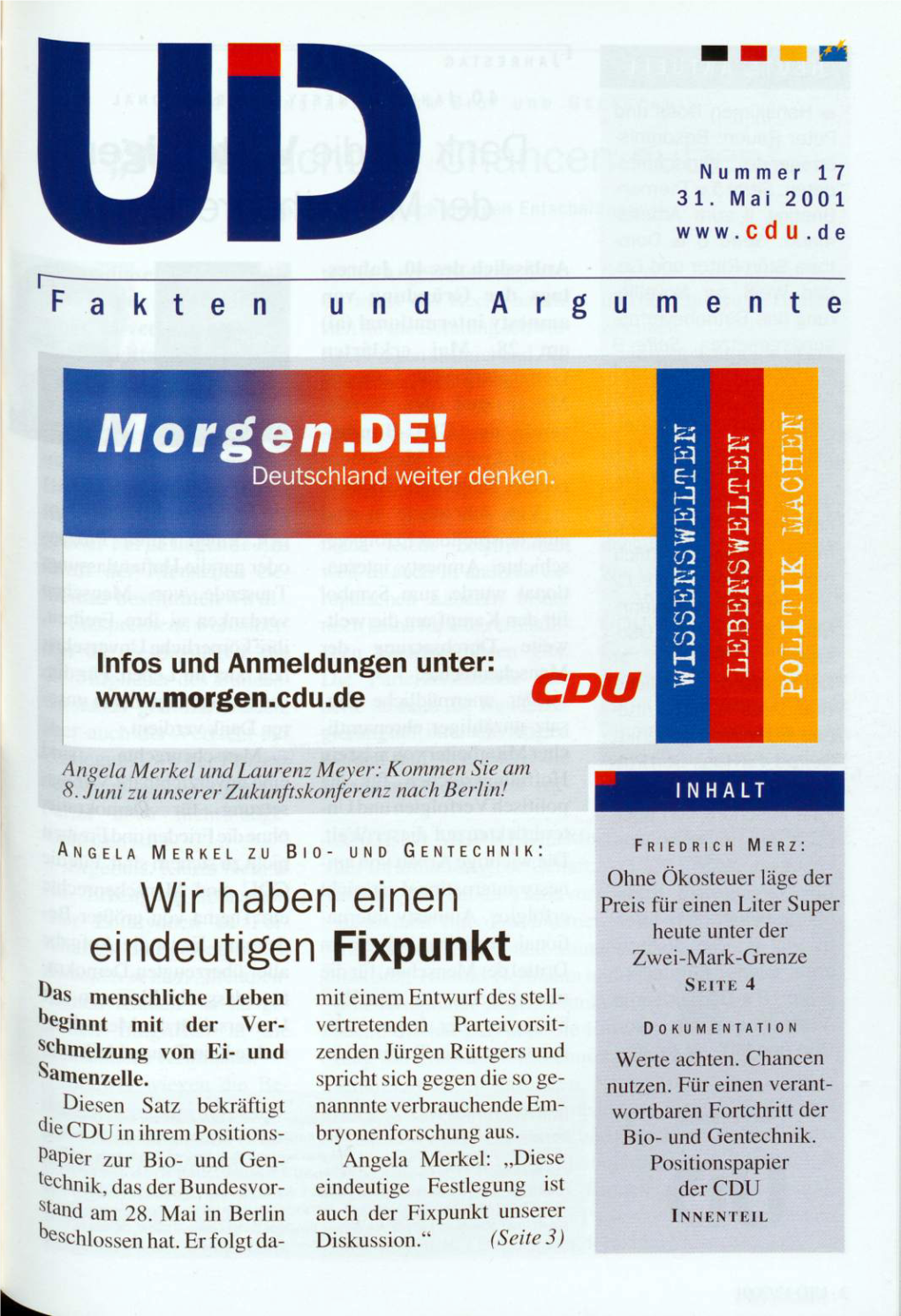 UID 2001 Nr. 17, Union in Deutschland