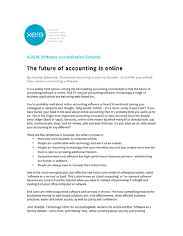 The Future of Accounting Is Online