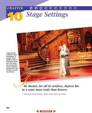 Chapter 10: Stage Settings
