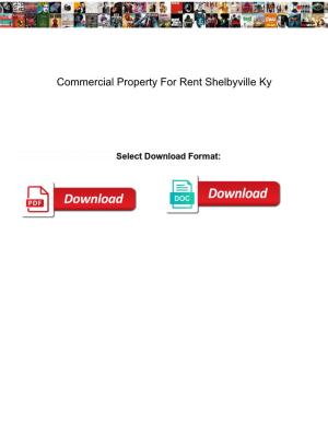 Commercial Property for Rent Shelbyville Ky