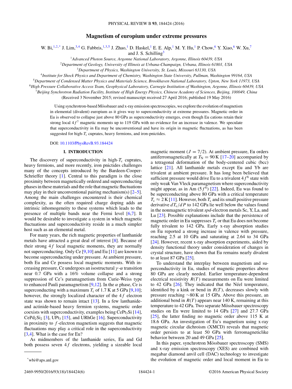 Magnetism of Europium Under Extreme Pressures