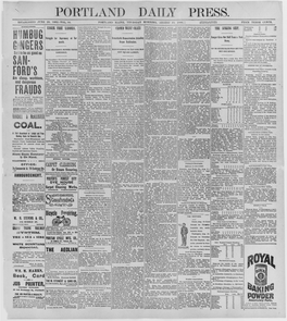 Portland Daily Press: August 13, 1896