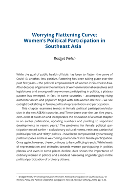 Women's Political Participation in Southeast Asia