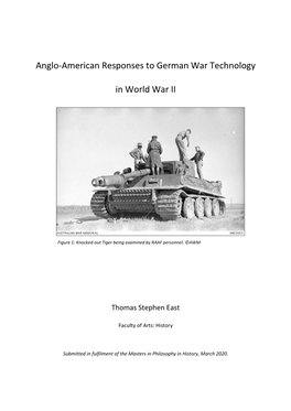 Anglo-American Responses to German War Technology in World